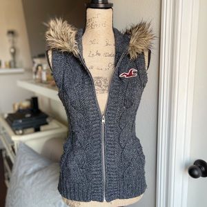 Hollister Wool Hooded Vest